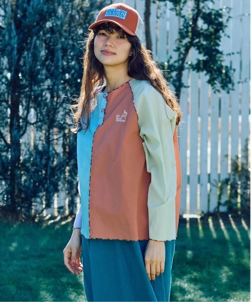 go slow caravan(ゴースローキャラバン)の「N/Cクレイジー ハッピーフラワーヘンリープルオーバー W(Tシャツ/カットソー・レディース・その他1/カラフル・FREE)」の13枚目の写真