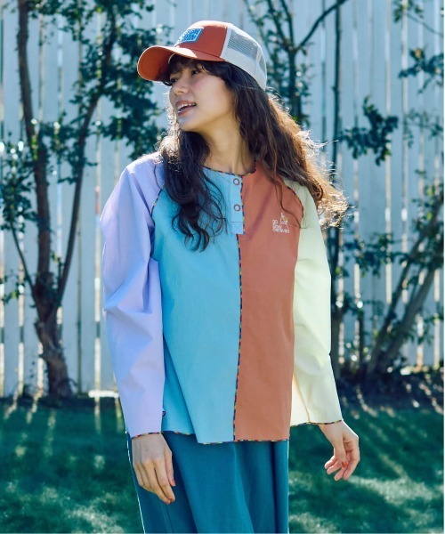 go slow caravan(ゴースローキャラバン)の「N/Cクレイジー ハッピーフラワーヘンリープルオーバー W(Tシャツ/カットソー・レディース・その他1/カラフル・FREE)」の14枚目の写真