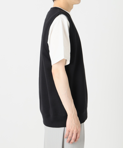 LOOPWHEELER（ループウィラー）の「LOOPWHEELER × LOWERCASE for EDIFICE ライトツリウラケ ルーズベスト（ベスト・メンズ・ブラック/ライトグレー/チャコールグレー・LARGE/MEDIUM/SMALL/X-LARGE）」の14枚目の写真