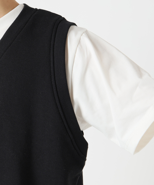 LOOPWHEELER（ループウィラー）の「LOOPWHEELER × LOWERCASE for EDIFICE ライトツリウラケ ルーズベスト（ベスト・メンズ・ブラック/ライトグレー/チャコールグレー・LARGE/MEDIUM/SMALL/X-LARGE）」の15枚目の写真