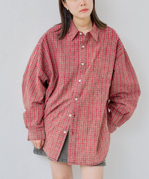 Kastane（カスタネ）の「【UNISEX】アシッドウォッシュドチェックシャツ（シャツ/ブラウス・メンズ）」