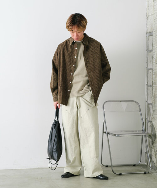 Kastane(カスタネ)の「【UNISEX】アシッドウォッシュドチェックシャツ(シャツ/ブラウス・メンズ・ブラウン/グリーン/レッド・FREE)」の11枚目の写真