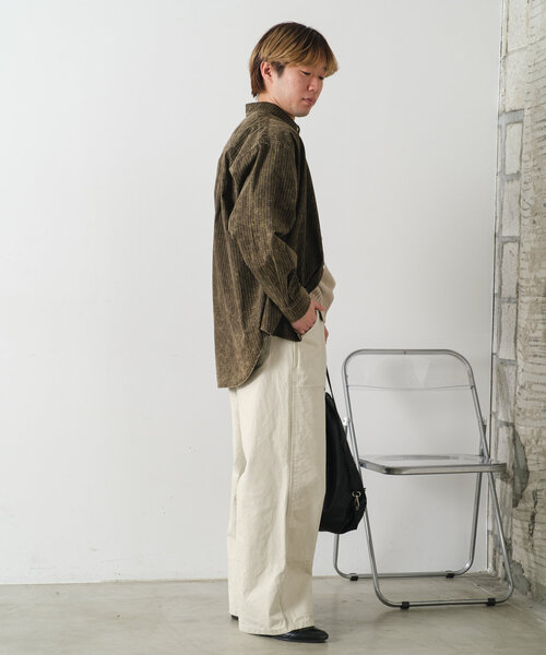 Kastane(カスタネ)の「【UNISEX】アシッドウォッシュドチェックシャツ(シャツ/ブラウス・メンズ・ブラウン/グリーン/レッド・FREE)」の12枚目の写真