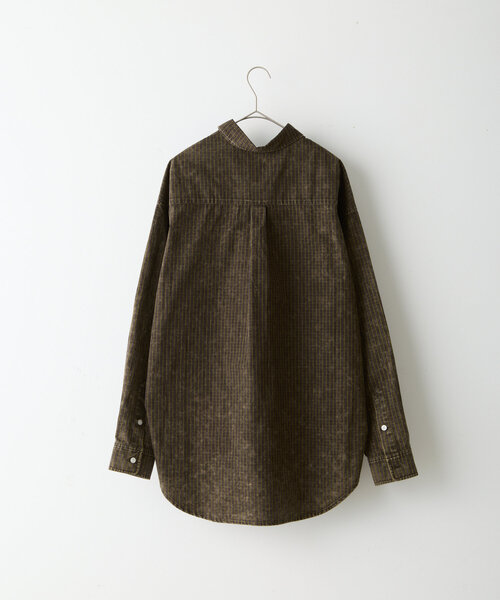 Kastane(カスタネ)の「【UNISEX】アシッドウォッシュドチェックシャツ(シャツ/ブラウス・メンズ・ブラウン/グリーン/レッド・FREE)」の19枚目の写真