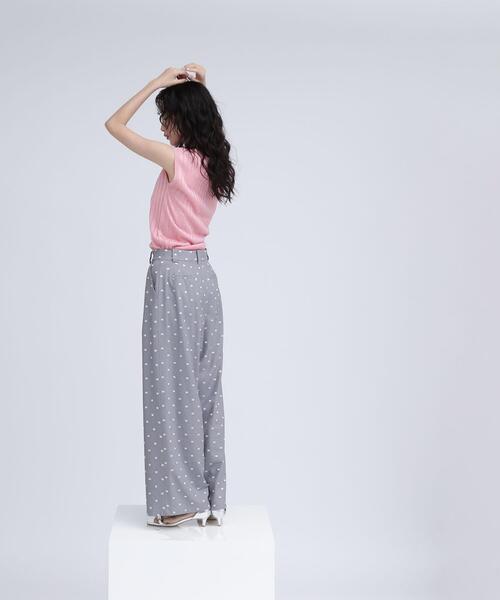 NATURAL BEAUTY BASIC(ナチュラルビューティーベーシック)の「◇【BLANC】ドット刺繍パンツ(その他パンツ・レディース・グレー系その他/ブラック系その他・MEDIUM/P/S)」の17枚目の写真