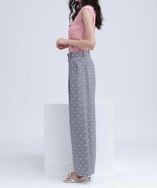 NATURAL BEAUTY BASIC(ナチュラルビューティーベーシック)の「◇【BLANC】ドット刺繍パンツ(その他パンツ・レディース・グレー系その他/ブラック系その他・MEDIUM/P/S)」の14枚目の写真