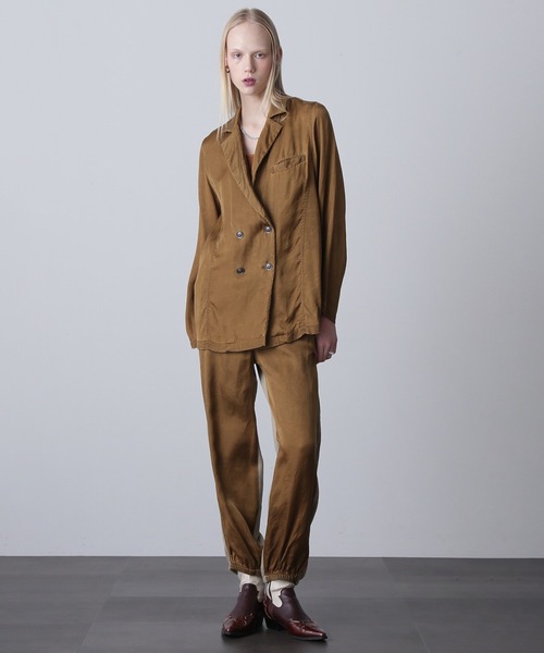 ROSE BUD(ローズバッド)の「(mici)TAILORED COLLAR SHIRT JACKET(ブルゾン・レディース・グレー/ブラウン・ONE SIZE)」の5枚目の写真