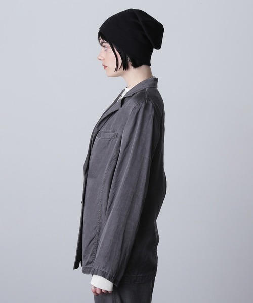 ROSE BUD(ローズバッド)の「(mici)TAILORED COLLAR SHIRT JACKET(ブルゾン・レディース・グレー/ブラウン・ONE SIZE)」の13枚目の写真