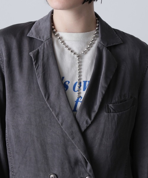 ROSE BUD(ローズバッド)の「(mici)TAILORED COLLAR SHIRT JACKET(ブルゾン・レディース・グレー/ブラウン・ONE SIZE)」の15枚目の写真