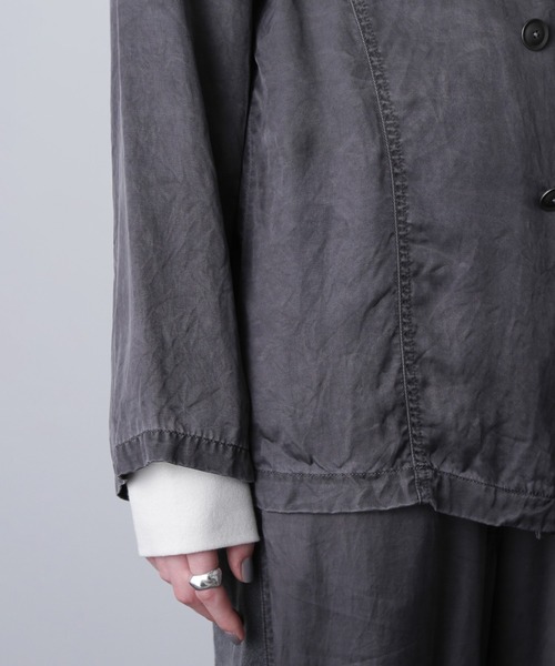mici)TAILORED COLLAR SHIRT JACKET（ブルゾン）｜ROSE BUD