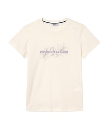 AIGLE | 速乾 抗菌 防臭 フラワープリント半袖Tシャツ(Tシャツ/カットソー)