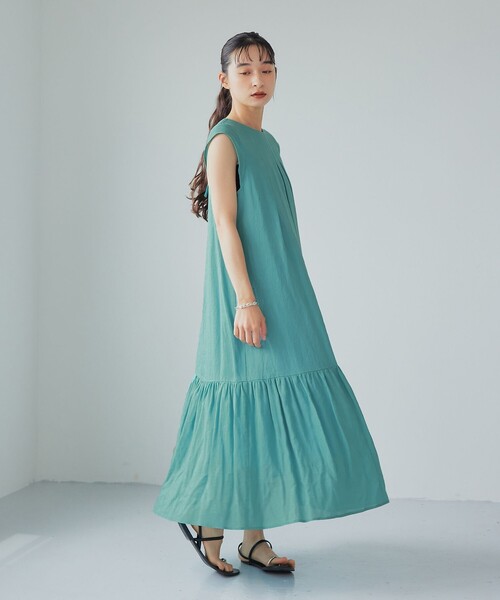 EMMEL REFINE EM タックギャザー 2WAY ワンピース セール】＜EMMEL REFINES＞EM RA/TEN タックギャザー 2WAY