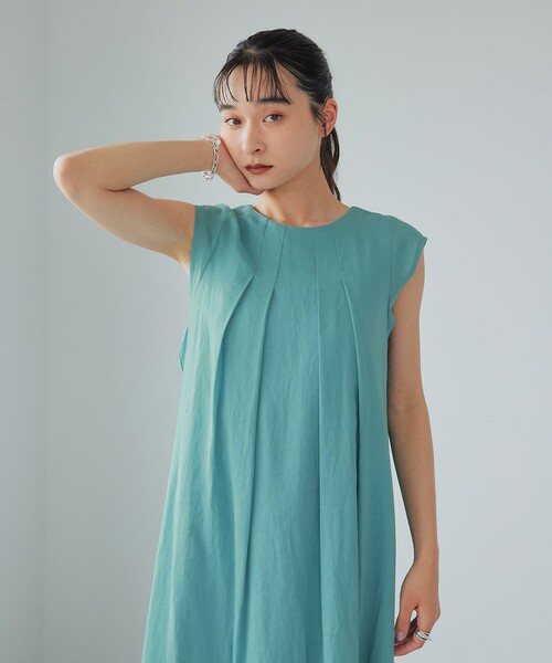 EM RA/TEN タックギャザー 2WAY ワンピース EMMEL REFINES>EM RA/TEN タックギャザー 2WAY ワンピース