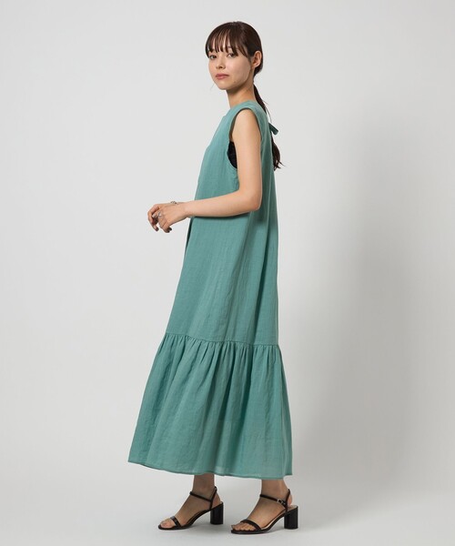 EMMEL REFINES（エメルリファインズ）の「＜EMMEL REFINES＞EM RA/TEN タックギャザー 2WAY ワンピース（ワンピース・レディース・ライラック/ブラック/ライム・M/S）」の21枚目の写真