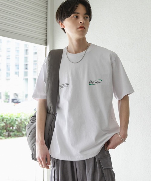 SENSE OF PLACE by URBAN RESEARCH（センスオブプレイスバイアーバンリサーチ）の「DEVICE ショートスリーブプリント Tシャツ A（Tシャツ/カットソー・メンズ・ブラック/パープル/ホワイト・MEDIUM/LARGE）」の6枚目の写真