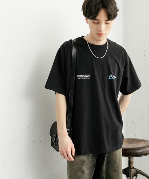 SENSE OF PLACE by URBAN RESEARCH（センスオブプレイスバイアーバンリサーチ）の「DEVICE ショートスリーブプリント Tシャツ A（Tシャツ/カットソー・メンズ・ブラック/パープル/ホワイト・MEDIUM/LARGE）」の9枚目の写真