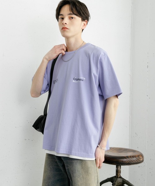 SENSE OF PLACE by URBAN RESEARCH（センスオブプレイスバイアーバンリサーチ）の「DEVICE ショートスリーブプリント Tシャツ A（Tシャツ/カットソー・メンズ・ブラック/パープル/ホワイト・MEDIUM/LARGE）」の18枚目の写真
