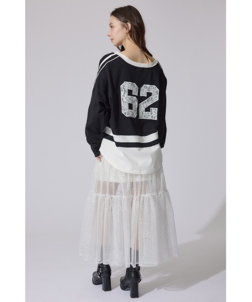 rienda(リエンダ)の「ユニフォームレディーロンティー 春服 ロンT(Tシャツ/カットソー・レディース・ブラック/ライトピンク/グレー・FREE)」の10枚目の写真
