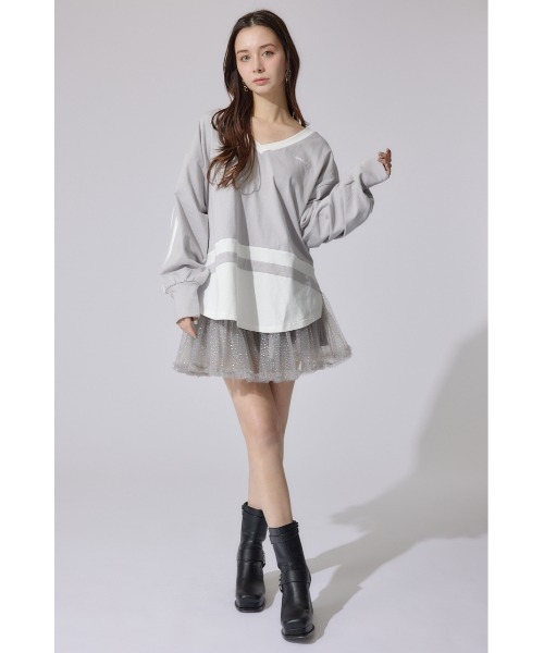 rienda(リエンダ)の「ユニフォームレディーロンティー 春服 ロンT(Tシャツ/カットソー・レディース・ブラック/ライトピンク/グレー・FREE)」の22枚目の写真
