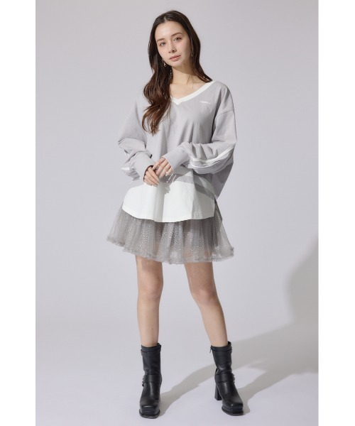 rienda(リエンダ)の「ユニフォームレディーロンティー 春服 ロンT(Tシャツ/カットソー・レディース・ブラック/ライトピンク/グレー・FREE)」の21枚目の写真