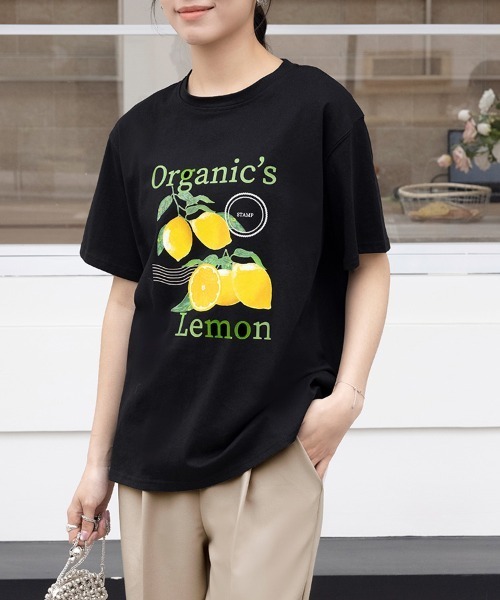 Doux Belle(ドゥーベル)の「5typeプリントTシャツ(Tシャツ/カットソー・レディース・A/H/J/C/D/E/F/B/G/I・MEDIUM)」の7枚目の写真