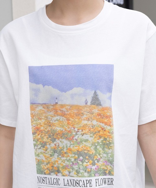 Doux Belle(ドゥーベル)の「5typeプリントTシャツ(Tシャツ/カットソー・レディース・A/H/J/C/D/E/F/B/G/I・MEDIUM)」の15枚目の写真