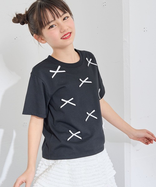 セール】ミニリボン付きTシャツ/カットソー（Tシャツ/カットソー
