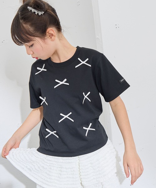 donk リボンtシャツ kiosquecc 楽天市場】【30%OFF】エフオーキッズ 働く車ゆる刺繍Tシャツ