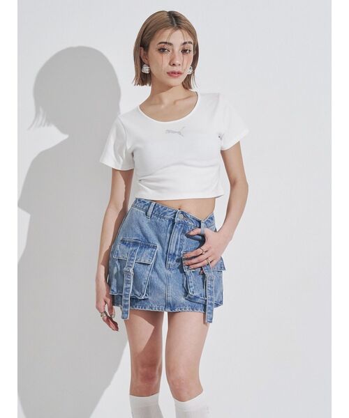 PUMA（プーマ）の「PUMA EVRIS SS TEE（Tシャツ/カットソー・レディース・ホワイト・FREE）」の16枚目の写真