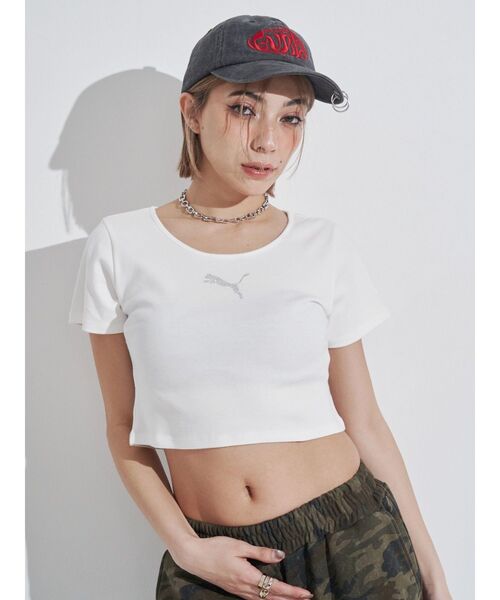 PUMA（プーマ）の「PUMA EVRIS SS TEE（Tシャツ/カットソー・レディース・ホワイト・FREE）」の18枚目の写真