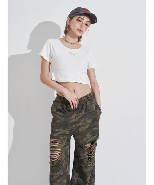 PUMA（プーマ）の「PUMA EVRIS SS TEE（Tシャツ/カットソー・レディース・ホワイト・FREE）」の19枚目の写真