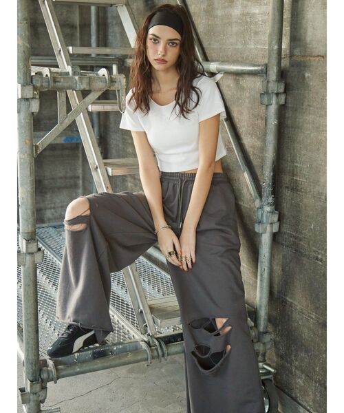 PUMA（プーマ）の「PUMA EVRIS SS TEE（Tシャツ/カットソー・レディース・ホワイト・FREE）」の8枚目の写真