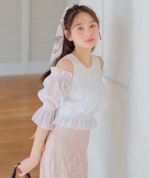 WILLSELECTION(ウィルセレクション)の「レイヤード風オフショルニットプルオーバー(ニット/セーター・レディース・ブラック/オフホワイト/ピンク・FREE)」の21枚目の写真