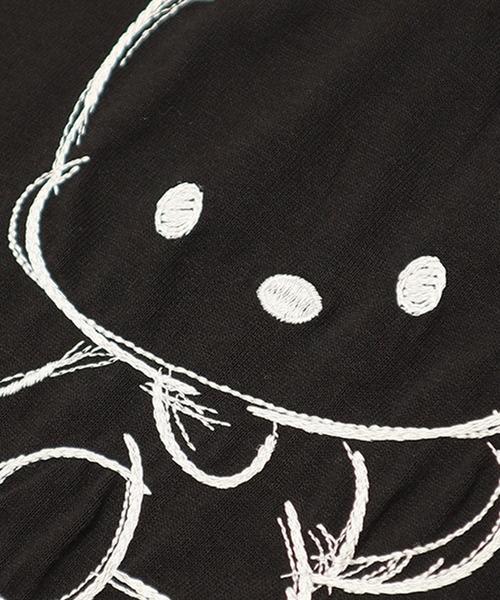 sanrio(サンリオ)の「【Sanrio/サンリオ】総刺繍 半袖BIGTシャツ ポチャっこ/シナモロール/クロミ/マイメロディ(Tシャツ/カットソー・レディース・アクア/ライラック/ブラック/ピンク・M/L)」の15枚目の写真