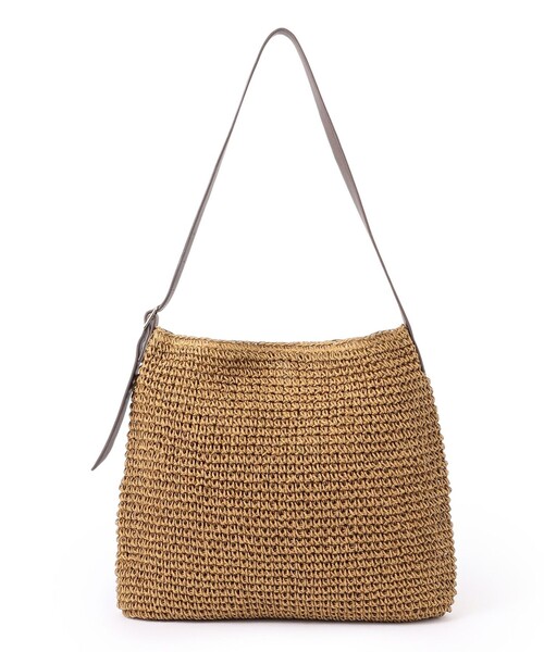 MACKINTOSH PHILOSOPHY（ﾏｯｷﾝﾄｯｼｭ ﾌｨﾛｿﾌｨｰ）の「ワンショルダーペーパートート（ショルダーバッグ・レディース・ベージュ/チャコールグレー・FREE）」の10枚目の写真