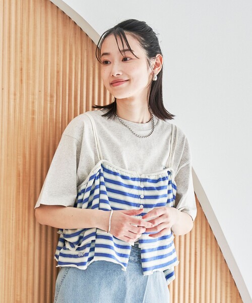 PENNEYS(ぺニーズ)の「PENNEYS別注 ボーダーキャミソール(Tシャツ/カットソー・レディース・その他1/その他2/その他3・FREE)」の4枚目の写真