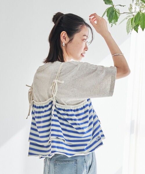 PENNEYS(ぺニーズ)の「PENNEYS別注 ボーダーキャミソール(Tシャツ/カットソー・レディース・その他1/その他2/その他3・FREE)」の5枚目の写真