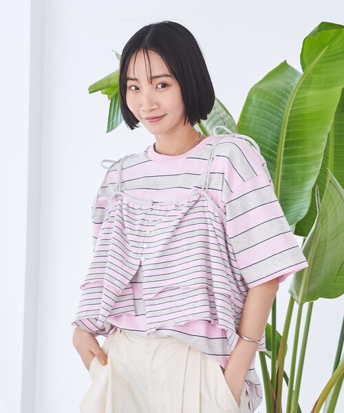 PENNEYS(ぺニーズ)の「PENNEYS別注 ボーダーキャミソール(Tシャツ/カットソー・レディース・その他1/その他2/その他3・FREE)」の10枚目の写真