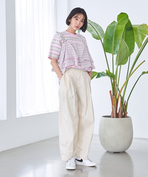 PENNEYS(ぺニーズ)の「PENNEYS別注 ボーダーキャミソール(Tシャツ/カットソー・レディース・その他1/その他2/その他3・FREE)」の13枚目の写真