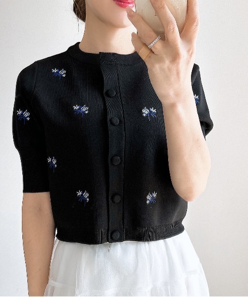 のんちゃん　コケット　花飾り刺繍レースボレロ　他2点 フラワー刺繍レース 切り替えプリーツロング パーティードレス