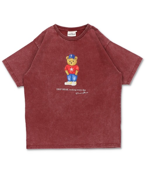 SPINNS(スピンズ)の「ヴィンテージライクプリントTシャツ/ベアーキャップ(Tシャツ/カットソー・メンズ・ホワイト/ブラック/カーキ/ワイン・ONESIZE)」の7枚目の写真