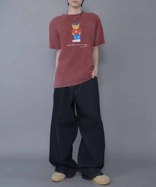 SPINNS(スピンズ)の「ヴィンテージライクプリントTシャツ/ベアーキャップ(Tシャツ/カットソー・メンズ・ホワイト/ブラック/カーキ/ワイン・ONESIZE)」の22枚目の写真