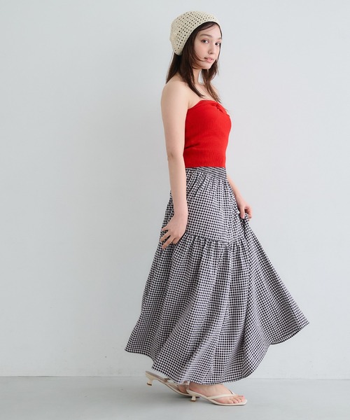 【1日限定お値下げ】 cocodeal ココディール　ギンガムチェックスカート ギンガムチェックスカート｜PETAL ONLINE（ペタルオンライン）