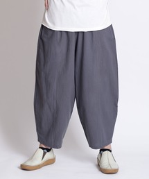 バルーンパンツ ワイドパンツ イージーパンツ 綿麻パンツ
