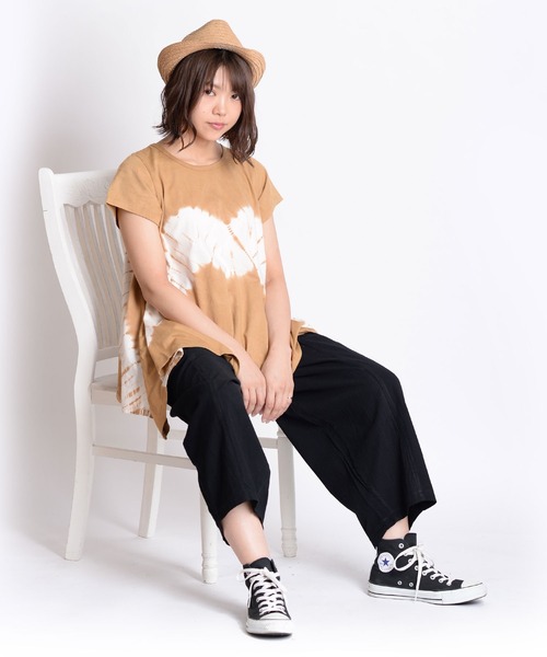 MARAI（マーライ）の「バルーンパンツ ワイドパンツ イージーパンツ 綿麻パンツ（その他パンツ・レディース・ネイビー/ブラック/グレー・FREE）」の8枚目の写真
