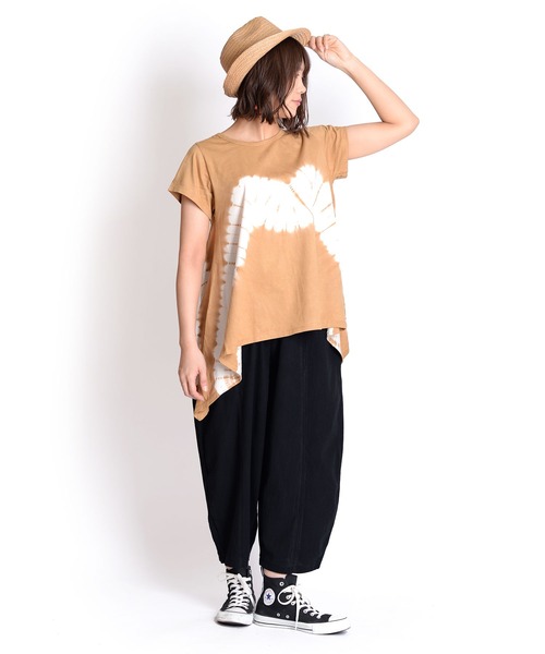 MARAI（マーライ）の「バルーンパンツ ワイドパンツ イージーパンツ 綿麻パンツ（その他パンツ・レディース・ネイビー/ブラック/グレー・FREE）」の9枚目の写真