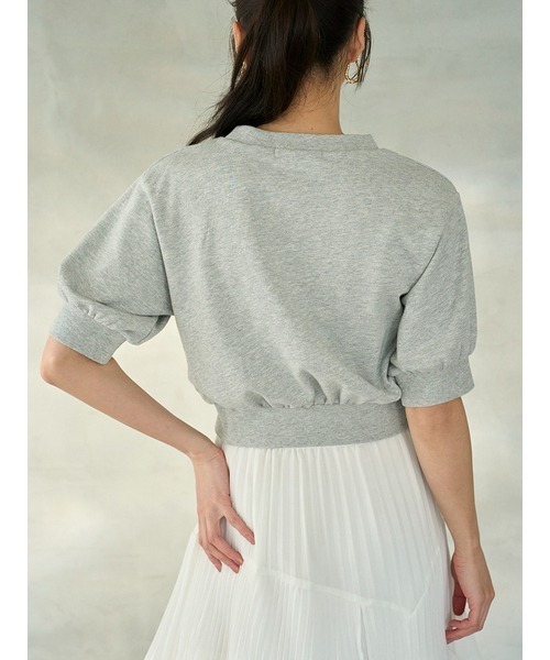 SNIDEL（スナイデル）の「Sustainableヘムリボンスウェットプルオーバー（スウェット・レディース・ミント/ネイビー/ピンク/グレー・FREE）」の11枚目の写真