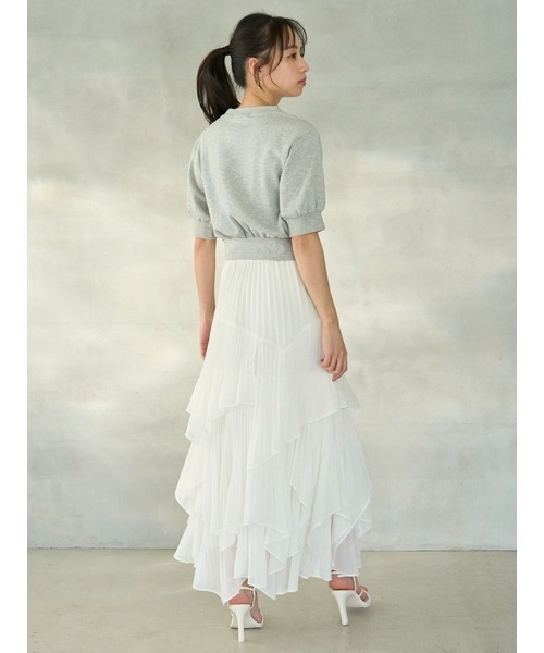 SNIDEL（スナイデル）の「Sustainableヘムリボンスウェットプルオーバー（スウェット・レディース・ミント/ネイビー/ピンク/グレー・FREE）」の16枚目の写真