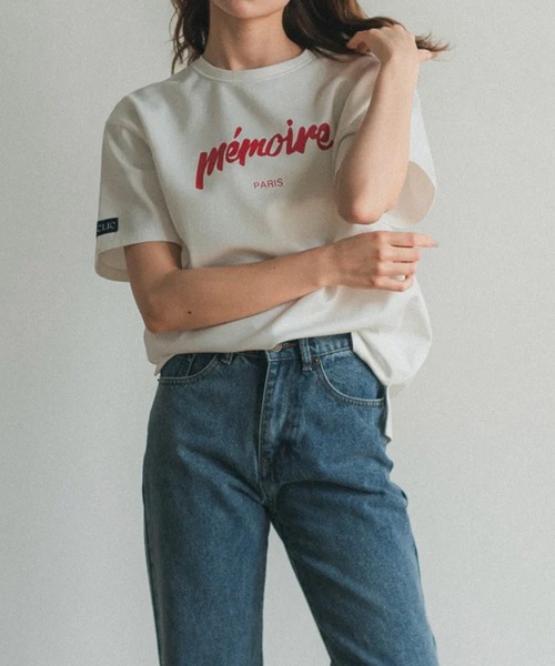 RANCLIC（ランクリック）の「memoire ロゴビッグT（Tシャツ/カットソー・レディース・レッド・FREE）」の2枚目の写真