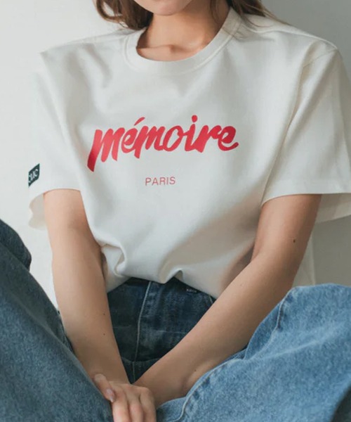 RANCLIC（ランクリック）の「memoire ロゴビッグT（Tシャツ/カットソー・レディース・レッド・FREE）」の4枚目の写真